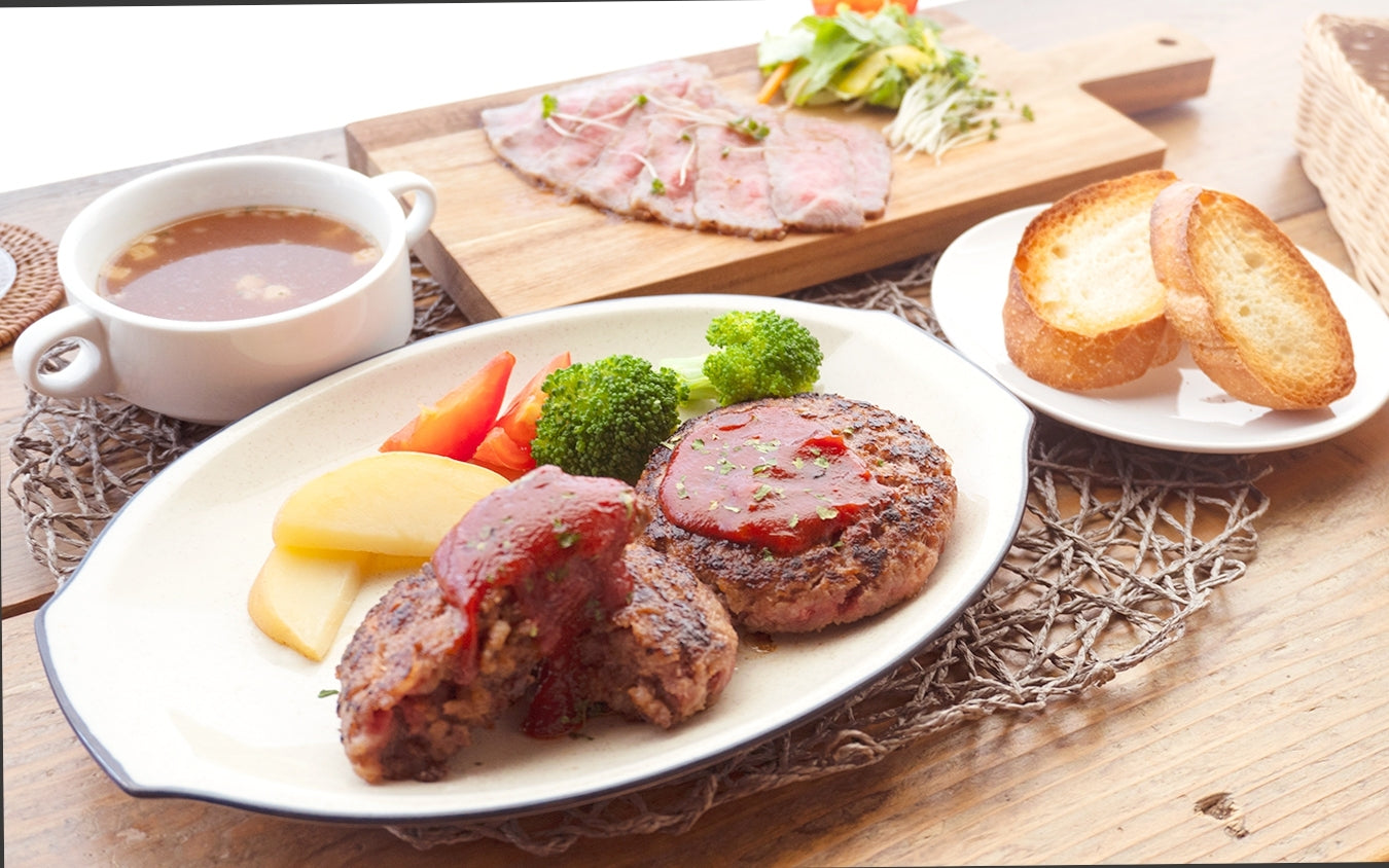 【お肉ソムリエのいる精肉店ABCフーズ】A5ランク100%ビーフハンバーグ【140g×10個】(冷凍)