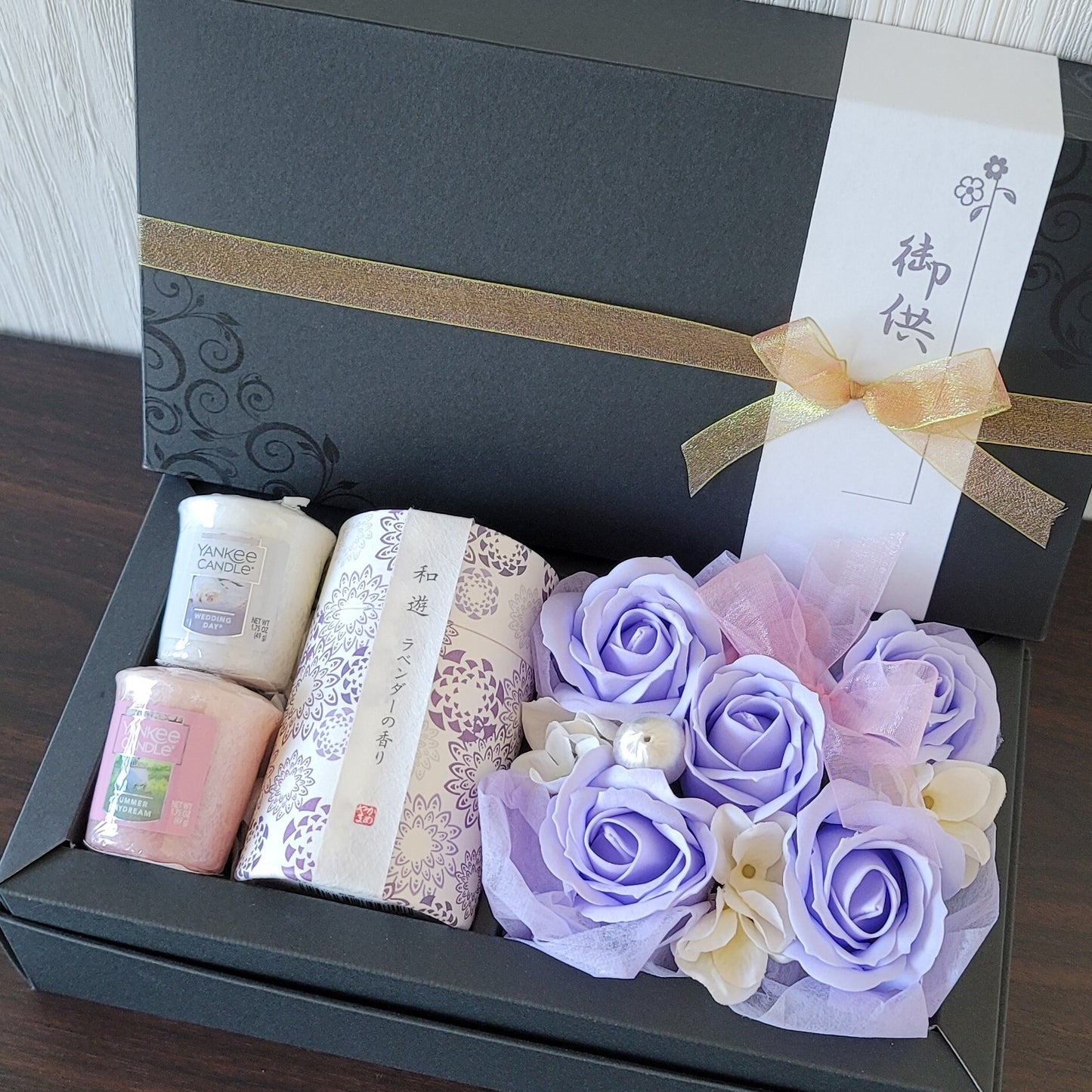 【送料無料】お供えギフトセット「雅」みやび ソープフラワー