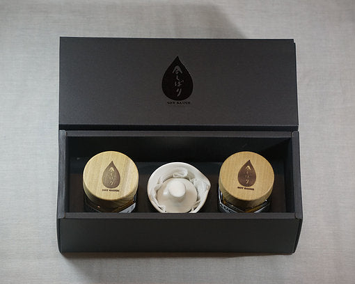 【ギフトに人気】今しぼり 醤油しぼり器セット|生醤油をその場で搾る!非加熱・無添加・本格派の味【送料無料】