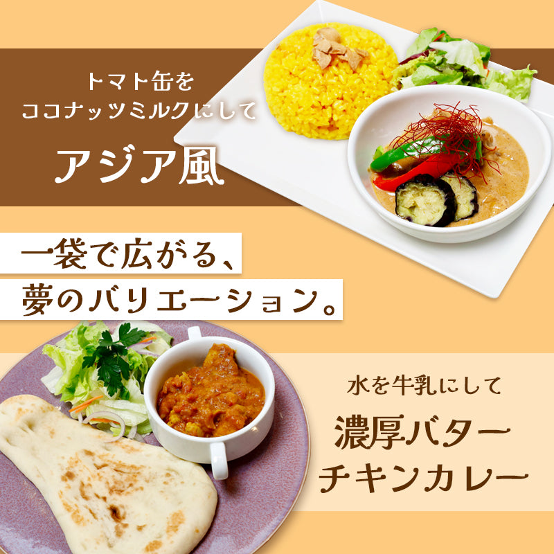 チキンカレースパイス【甘口】4人前×2袋、4袋、6袋、8袋