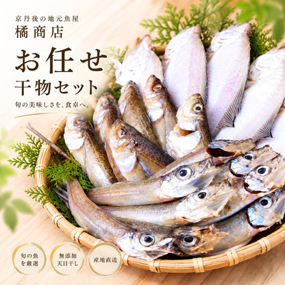 京丹後・橘商店のお任せ干物セット｜エテカレイ・ハタハタ・旬の魚 干物詰め合わせ