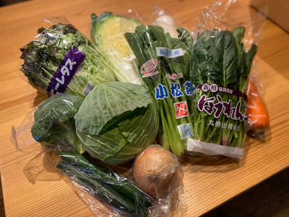 【送料無料】季節のおまかせ野菜セット（中）約３人～４人前